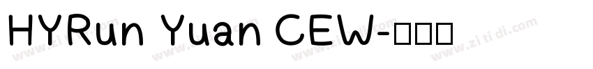 HYRun Yuan CEW字体转换